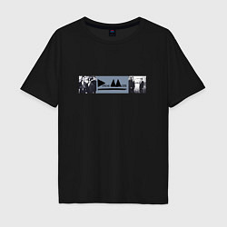 Футболка оверсайз мужская Depeche Mode - Delta Machine merch, цвет: черный