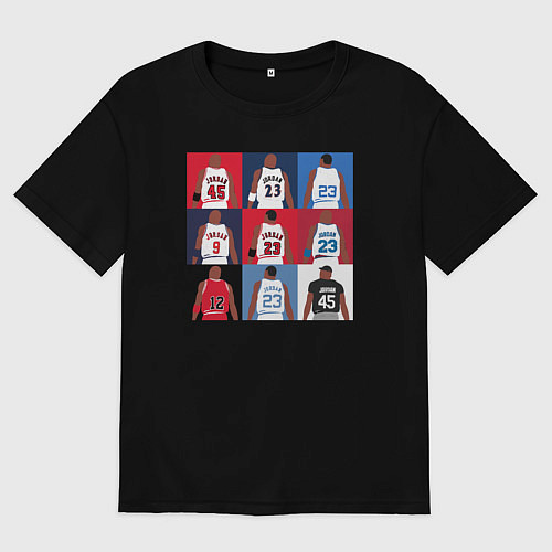 Мужская футболка оверсайз Jordan plays / Черный – фото 1