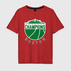 Мужская футболка оверсайз Boston champions