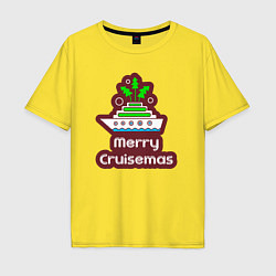 Мужская футболка оверсайз Merry cruismas