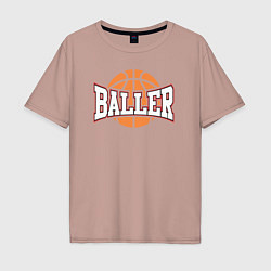 Мужская футболка оверсайз Baller style