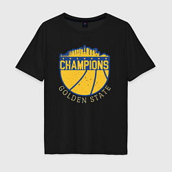 Футболка оверсайз мужская Champions Golden State, цвет: черный