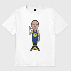 Футболка оверсайз мужская Стефен Карри, цвет: белый