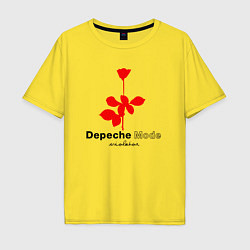 Мужская футболка оверсайз Depeche Mode - Violator album logo