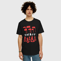 Футболка оверсайз мужская Depeche Mode - Spirit tour merch, цвет: черный — фото 2