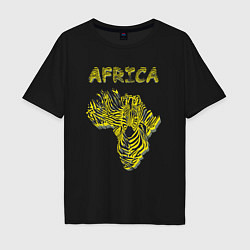 Мужская футболка оверсайз Zebra Africa