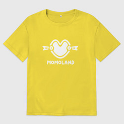 Футболка оверсайз мужская Момаленд лого, цвет: желтый