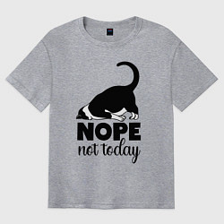Футболка оверсайз мужская Nope - not today, цвет: меланж