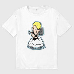 Футболка оверсайз мужская Martin Gore - Depeche Snowed, цвет: белый