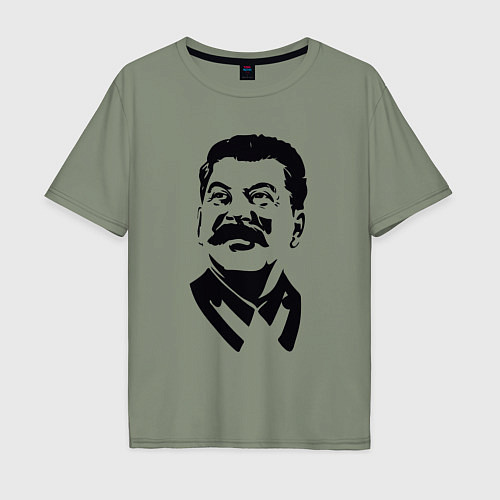 Мужская футболка оверсайз Образ Сталина / Авокадо – фото 1