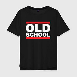 Футболка оверсайз мужская Old school - experience, цвет: черный