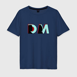 Мужская футболка оверсайз Depeche Mode - DM logo