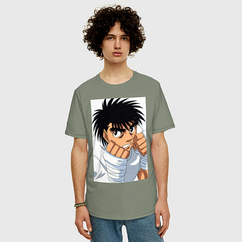 Мужская футболка оверсайз Иппо Боксер / Авокадо – фото 3