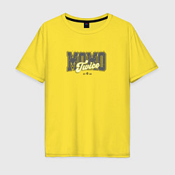 Футболка оверсайз мужская Momo k-star, цвет: желтый