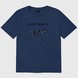 Футболка оверсайз мужская Kraftwerk - Tour de france, цвет: тёмно-синий