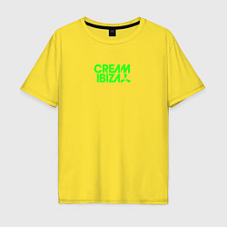 Футболка оверсайз мужская Cream Ibiza, цвет: желтый