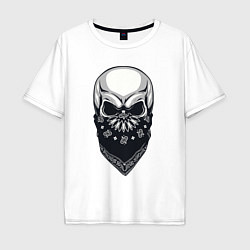 Мужская футболка оверсайз Gangster skull