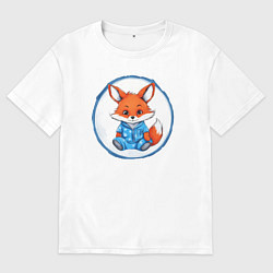 Футболка оверсайз мужская Милый Лапутик, цвет: белый