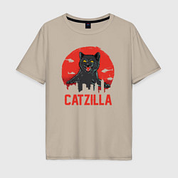 Мужская футболка оверсайз Catzilla