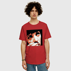 Футболка оверсайз мужская Это не слезы, цвет: красный — фото 2