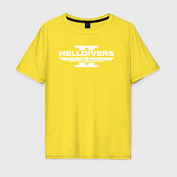 Мужская футболка оверсайз Helldivers 2: Logo