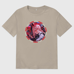 Футболка оверсайз мужская Power - охотница на демонов, цвет: миндальный