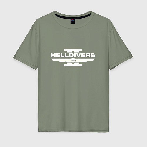 Мужская футболка оверсайз Helldivers 2 / Авокадо – фото 1