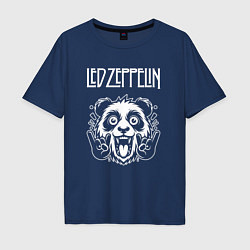 Мужская футболка оверсайз Led Zeppelin rock panda