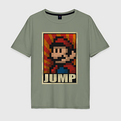 Мужская футболка оверсайз Jump Mario