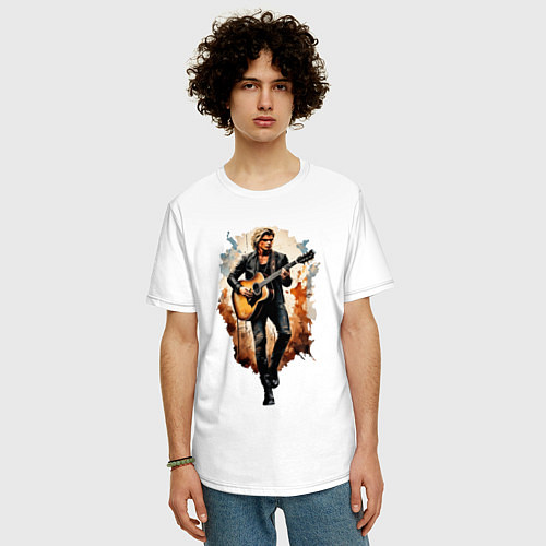 Мужская футболка оверсайз Солист Калео / Белый – фото 3