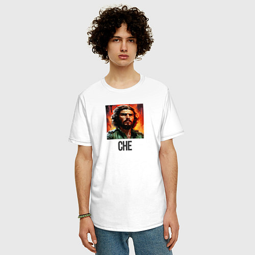 Мужская футболка оверсайз Che / Белый – фото 3