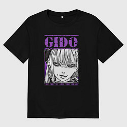 Футболка оверсайз мужская Гидо из ведьма и чудовище, цвет: черный