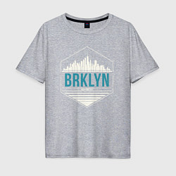 Мужская футболка оверсайз Brooklyn city