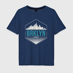 Мужская футболка оверсайз Brooklyn city