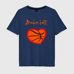 Мужская футболка оверсайз Basket love