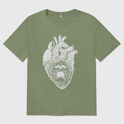 Мужская футболка оверсайз Dead heart