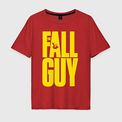 Мужская футболка оверсайз The fall guy logo