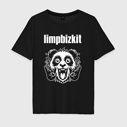 Мужская футболка оверсайз Limp Bizkit rock panda