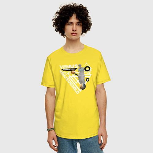 Мужская футболка оверсайз Венера Милосская / Желтый – фото 3