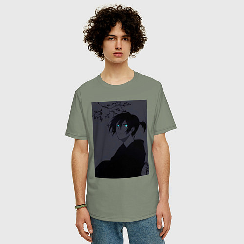 Мужская футболка оверсайз Бездомный бог Ято / Авокадо – фото 3