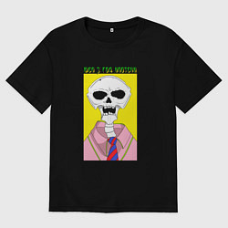 Футболка оверсайз мужская Ипотека, цвет: черный