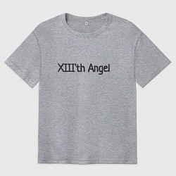 Футболка оверсайз мужская XIIIth angel, цвет: меланж