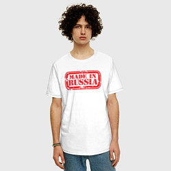 Футболка оверсайз мужская Из России - made in Russia, цвет: белый — фото 2