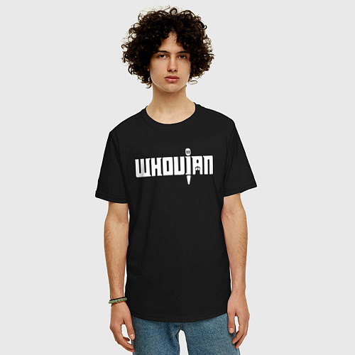 Мужская футболка оверсайз Whovian / Черный – фото 3