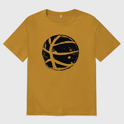 Футболка оверсайз мужская Black ball, цвет: горчичный