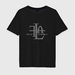 Футболка оверсайз мужская Front Line Assembly - Logo, цвет: черный