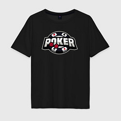 Мужская футболка оверсайз Poker game