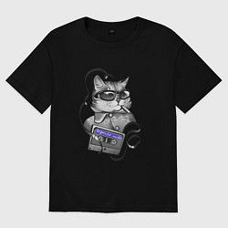 Футболка оверсайз мужская Depeche Mode - Depeche cat, цвет: черный