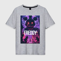 Мужская футболка оверсайз Freddy - мишка Фредди