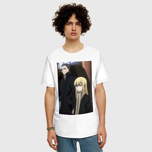 Мужская футболка оверсайз Гидо Ашаф / Белый – фото 3